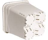 Active Aqua 7" x 9" Square White Pot